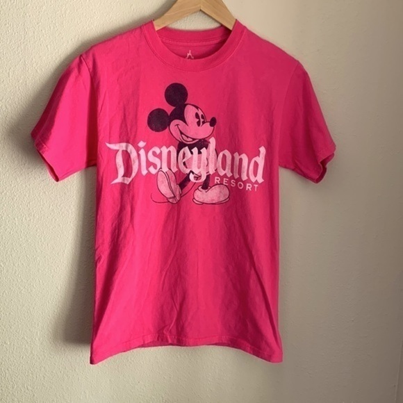 Disneyland pink Mickey Mouse t shirt size large - Picture 1 of 4